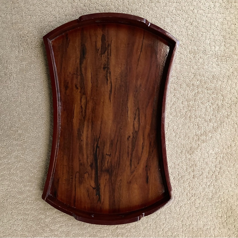 Elegant Wooden Serving Tray